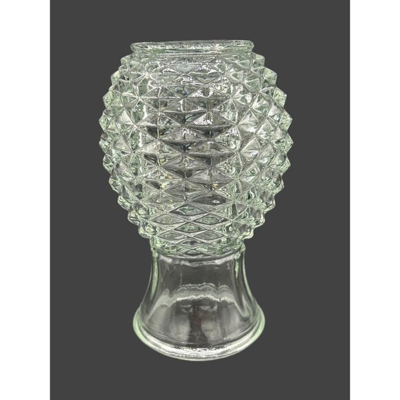 Vintage FTD Floral Glass Pineapple Shape Vase 6" - Picture 5 of 5